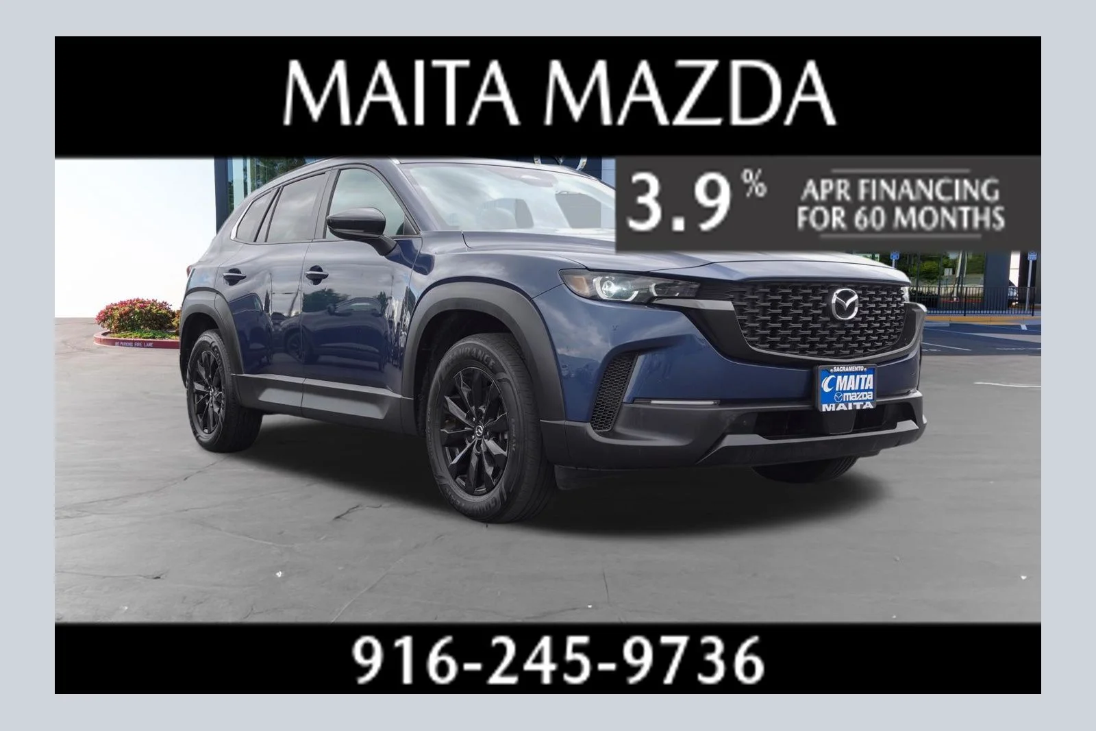 Certified Used 2025 Ingot Blue Metallic Mazda 2.5 S Premium Package image 1