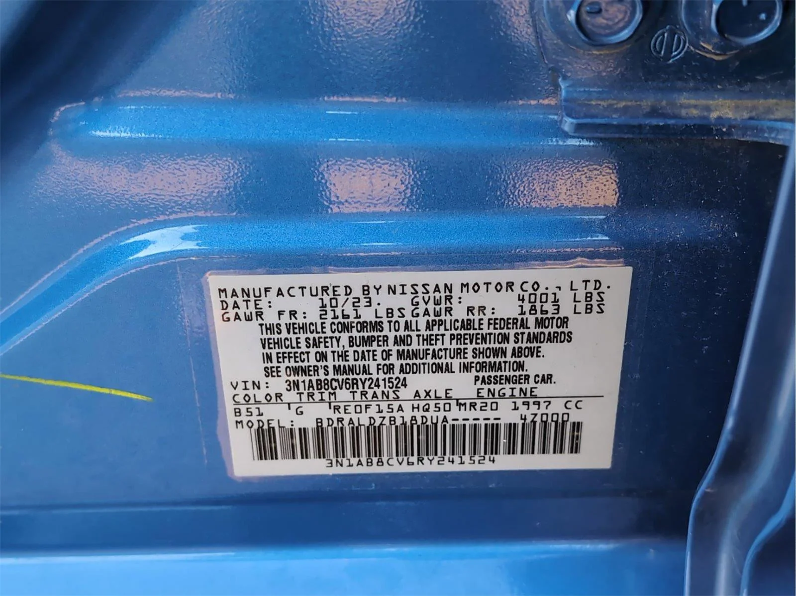 Used 2024 Electric Blue Metallic Nissan SV image 10