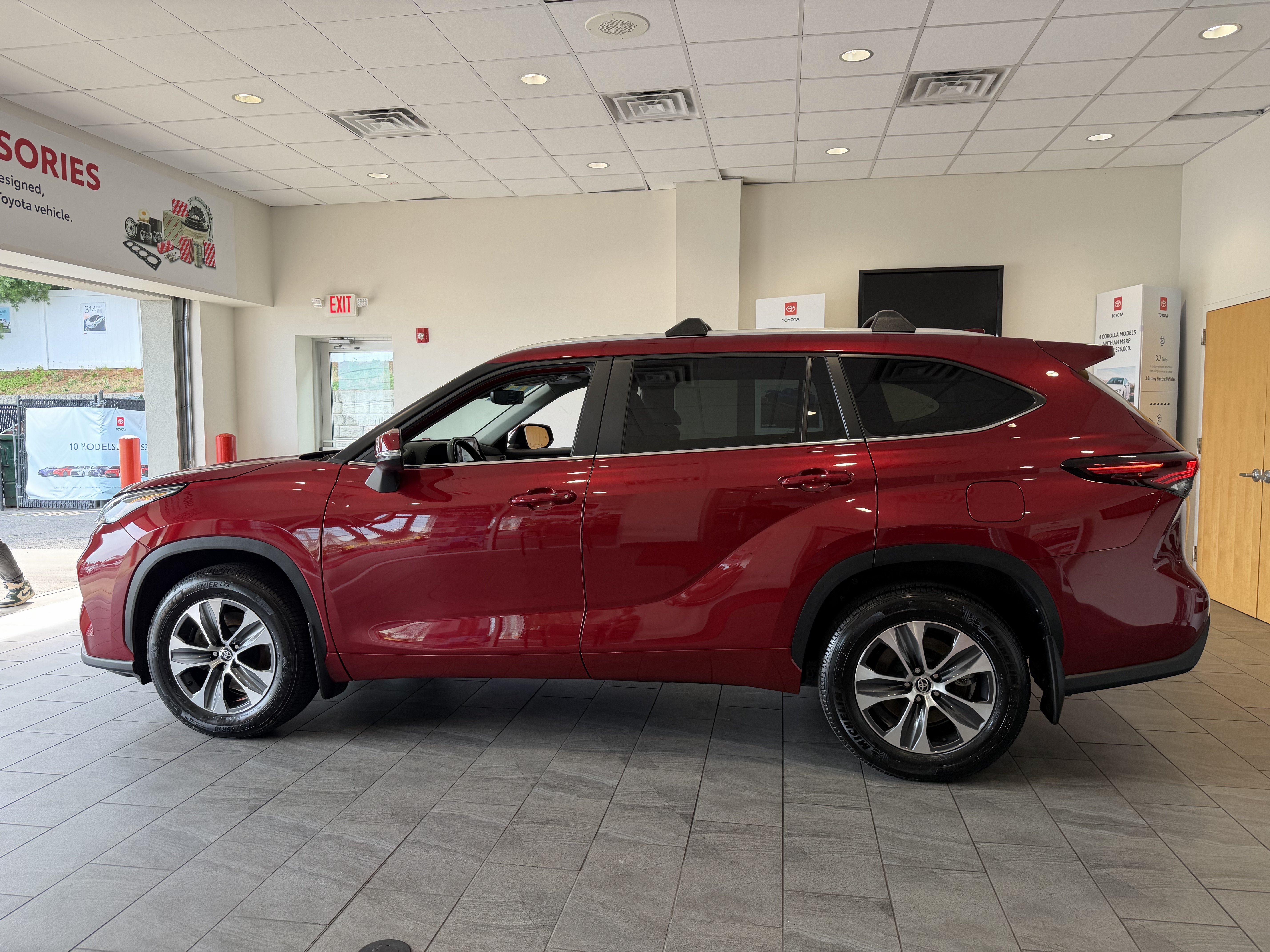 Certified Used 2025 RUBY FLARE RED Toyota XLE image 62
