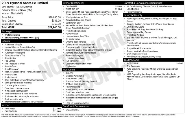 Used 2009 Radiant Silver Metallic Hyundai Limited image 17