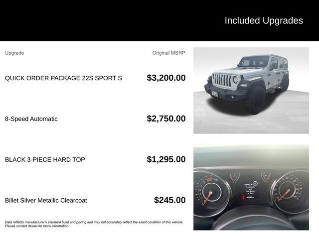 Used 2020 Silver Jeep Unlimited Sport S image 5
