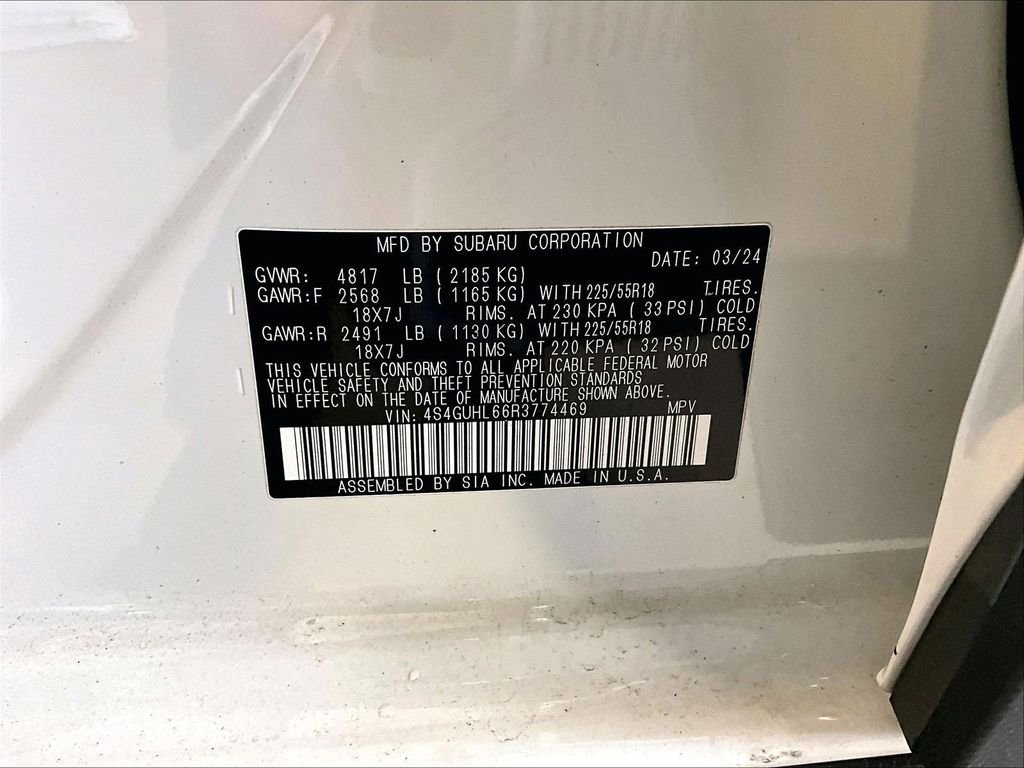 Used 2024 White Subaru Limited image 37