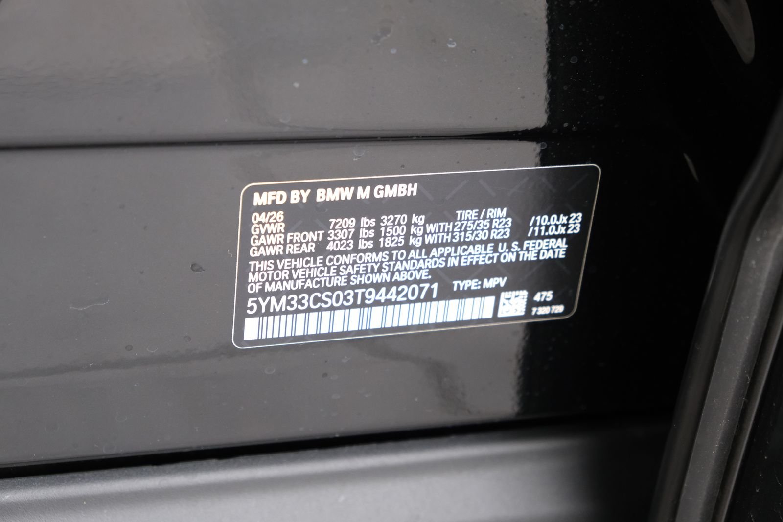 New 2026 Black Sapphire Metallic BMW Label image 54