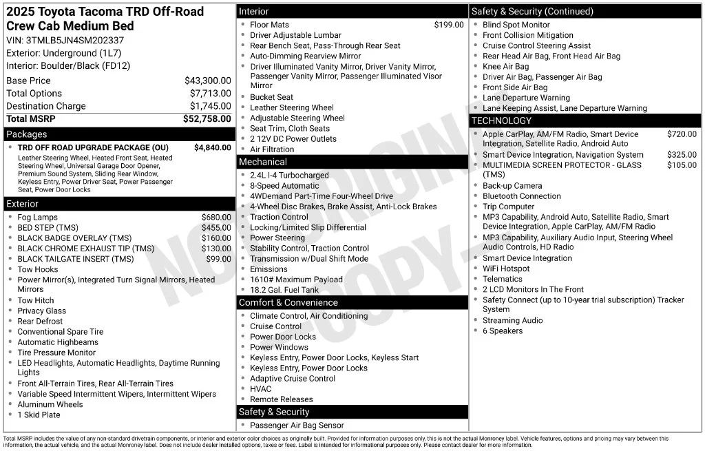 Used 2025  Toyota TRD Off-Road image 6