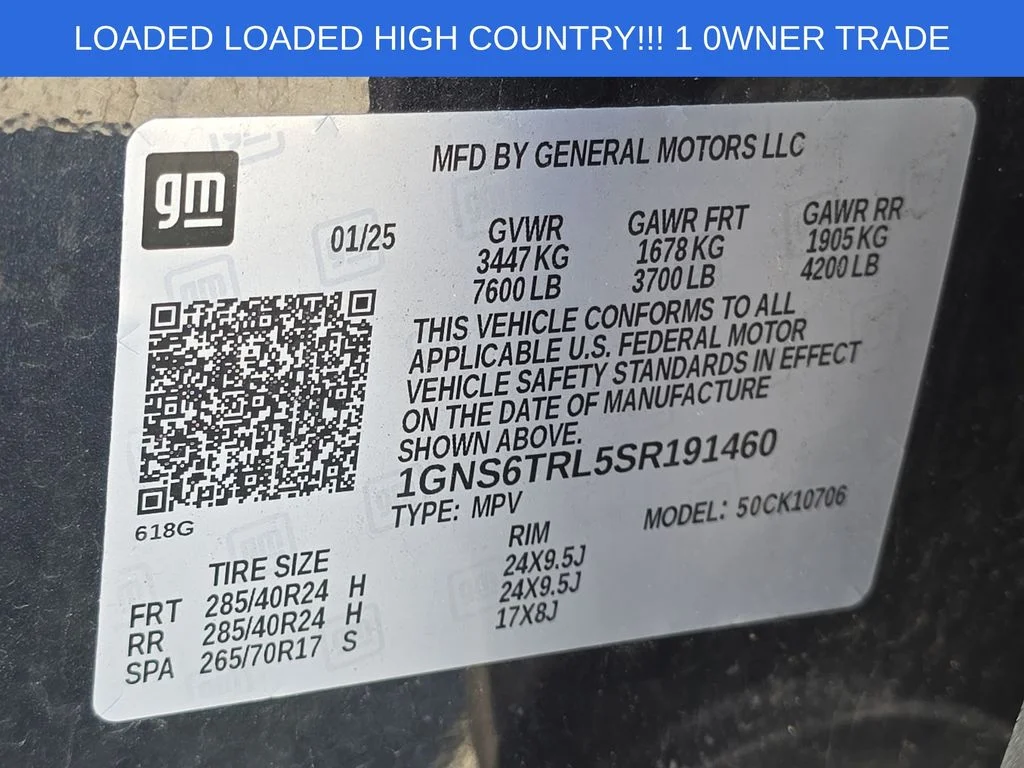 Certified Used 2025 Gray Chevrolet High Country image 35