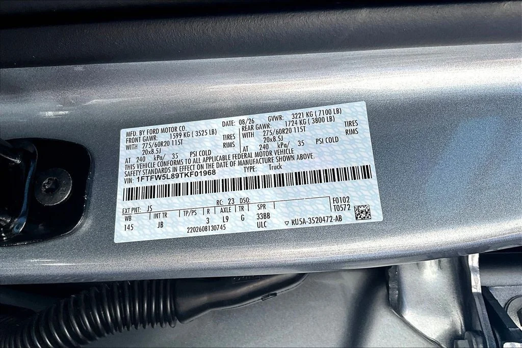 New 2026 Iconic Silver Metallic Ford Lariat® image 8