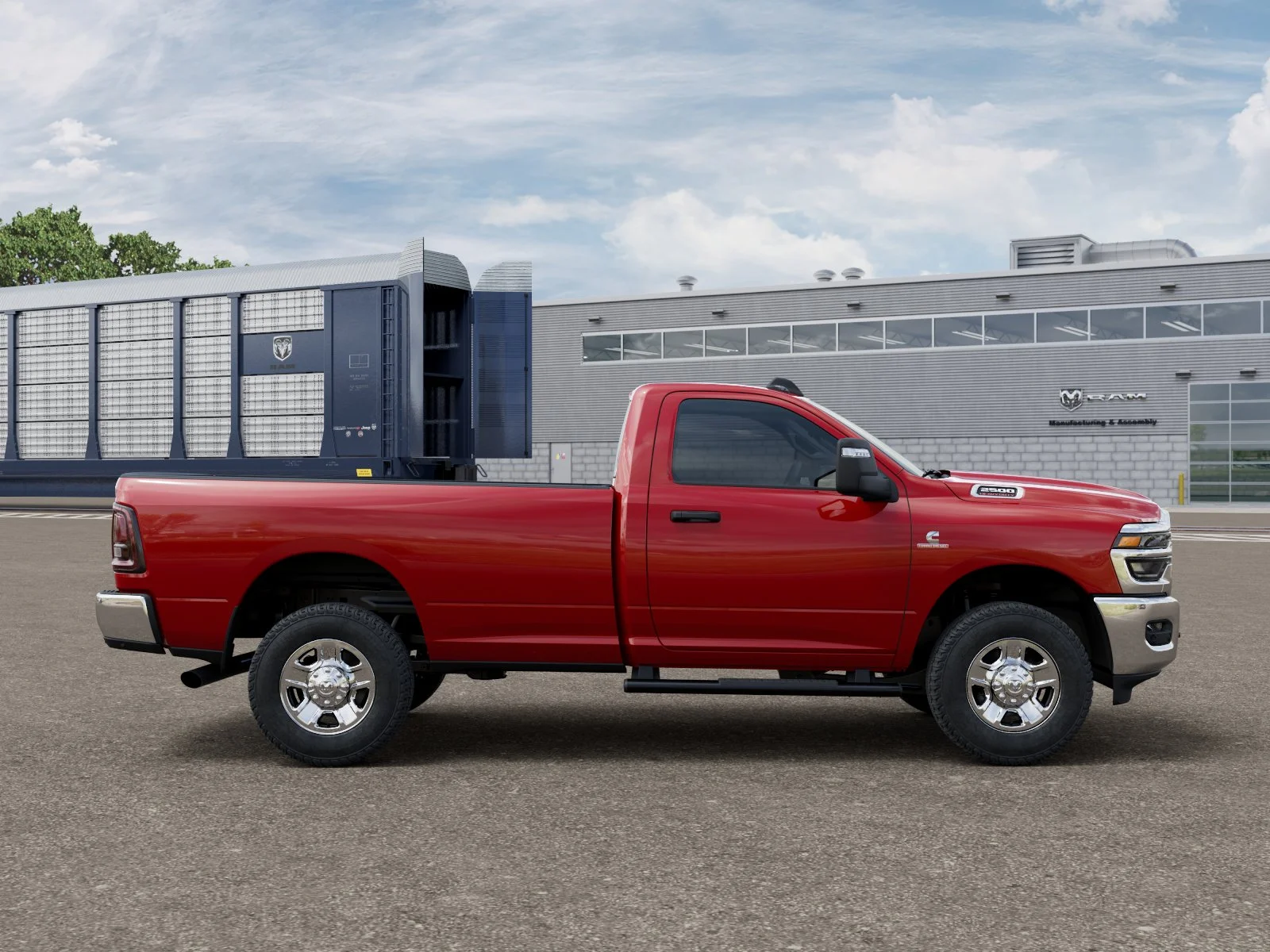 New 2026 Flame Red Clear-Coat Exterior Paint RAM Tradesman image 47