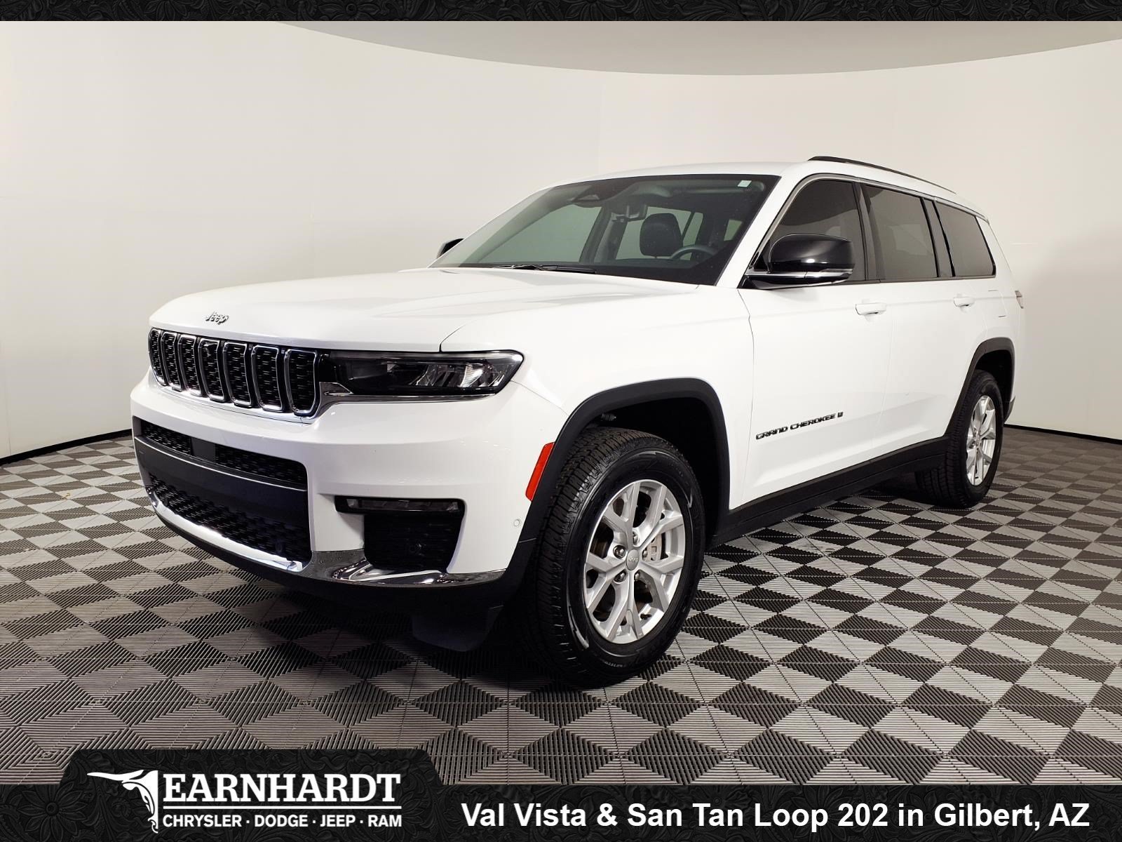 Used 2024 Bright White Clearcoat Jeep Limited image 1