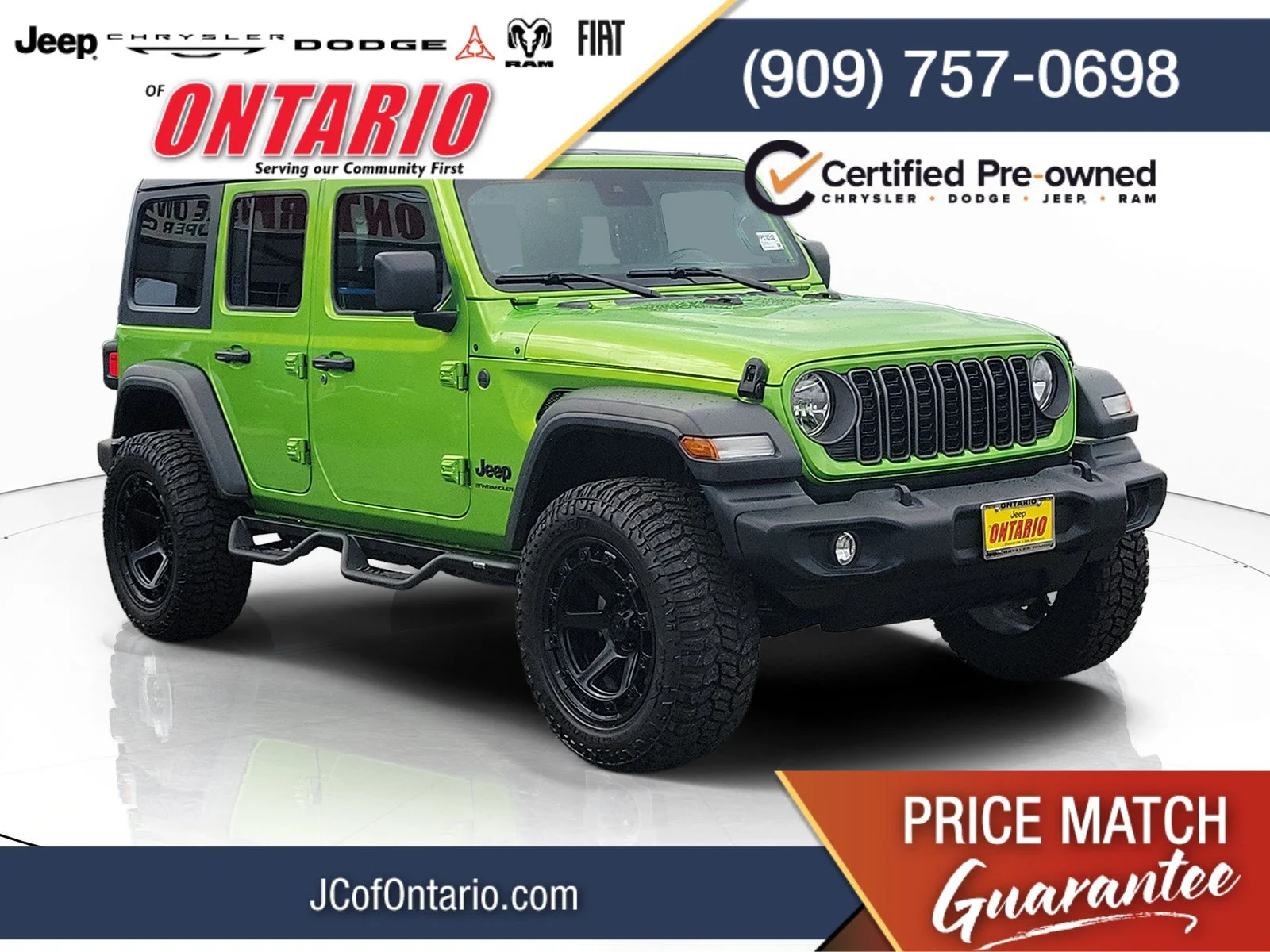 Certified Used 2025 Green Jeep Sport S image 1