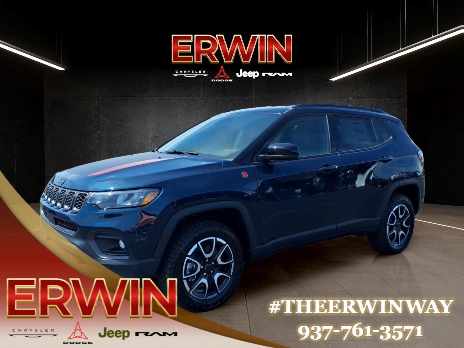 New 2026 Fathom Blue Pearl-Coat Exterior Paint Jeep Trailhawk image 3