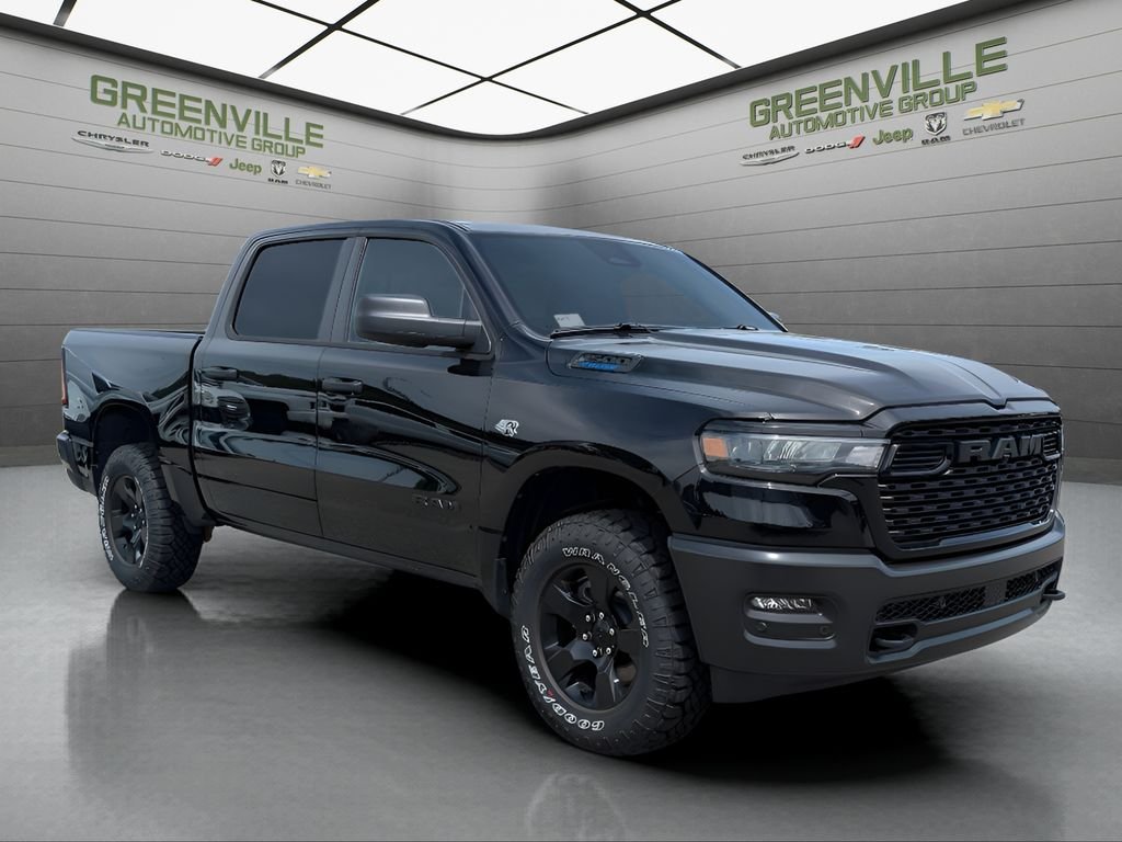 New 2026 Diamond Black Crystal Pearl-Coat Exterior Paint RAM Warlock Hemi 4x4 Crew Cab image 10