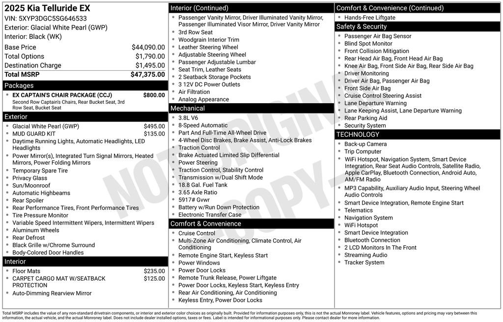 Used 2025 White Kia EX image 28