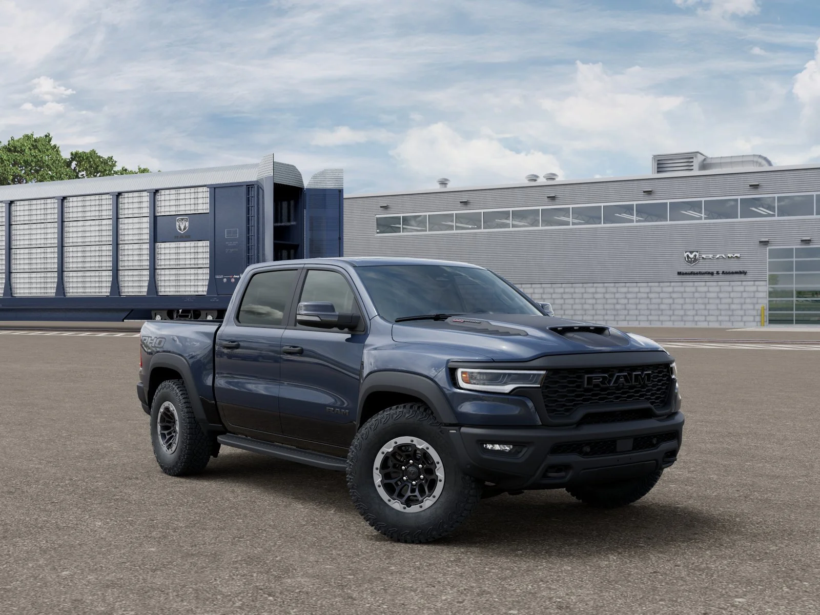 New 2026 Forged Blue Metallic Exterior Paint RAM RHO image 3