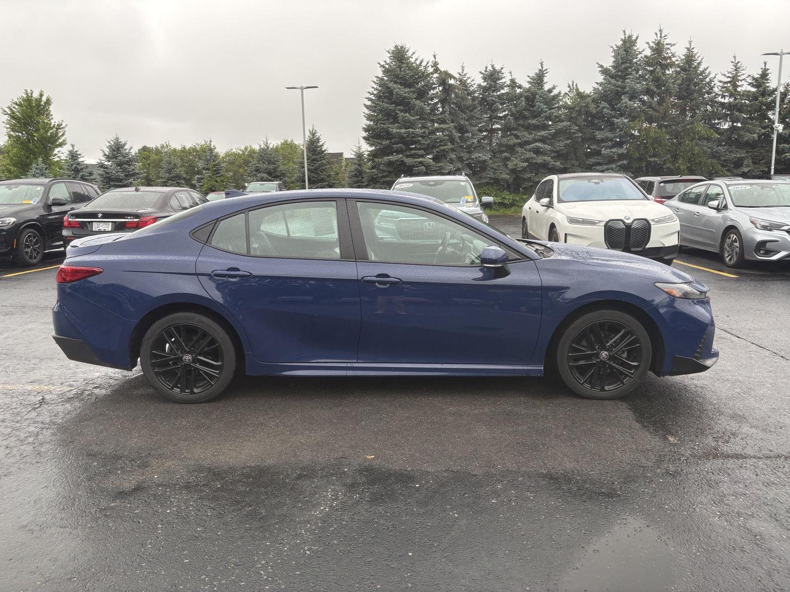 Used 2025 Reservoir Blue Toyota SE image 3