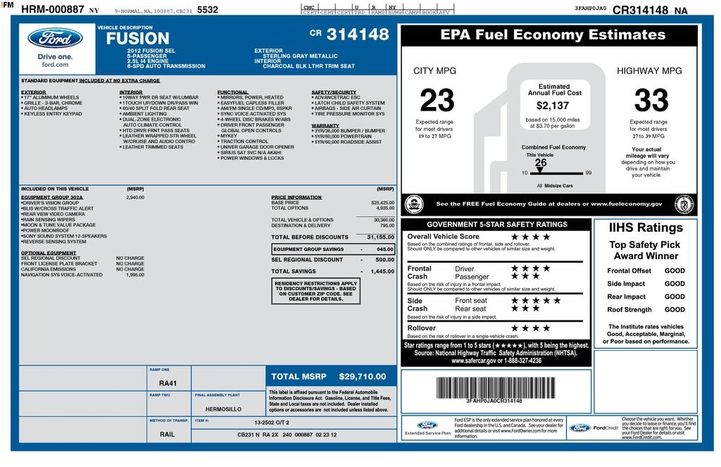 Used 2012 Gray Ford SEL image 4