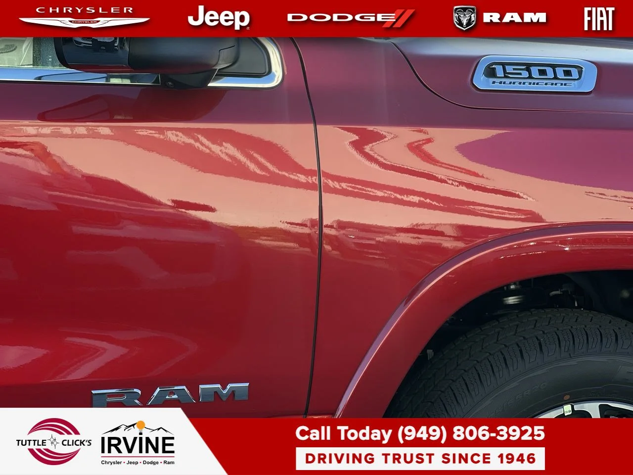 New 2027 Molten Red Pearl-Coat Exterior Paint RAM Laramie image 14
