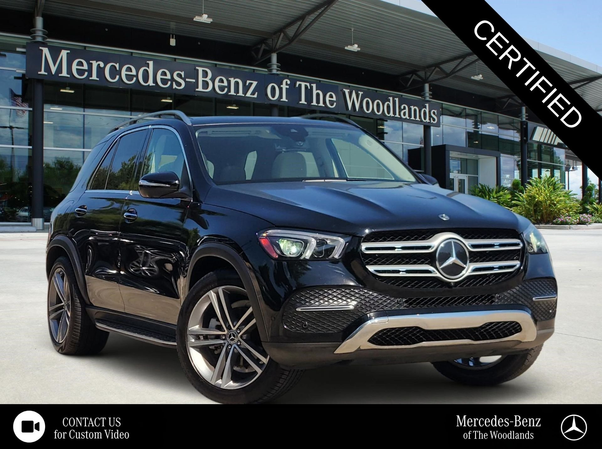 Certified Used 2022 Black Mercedes-Benz GLE 350 image 1