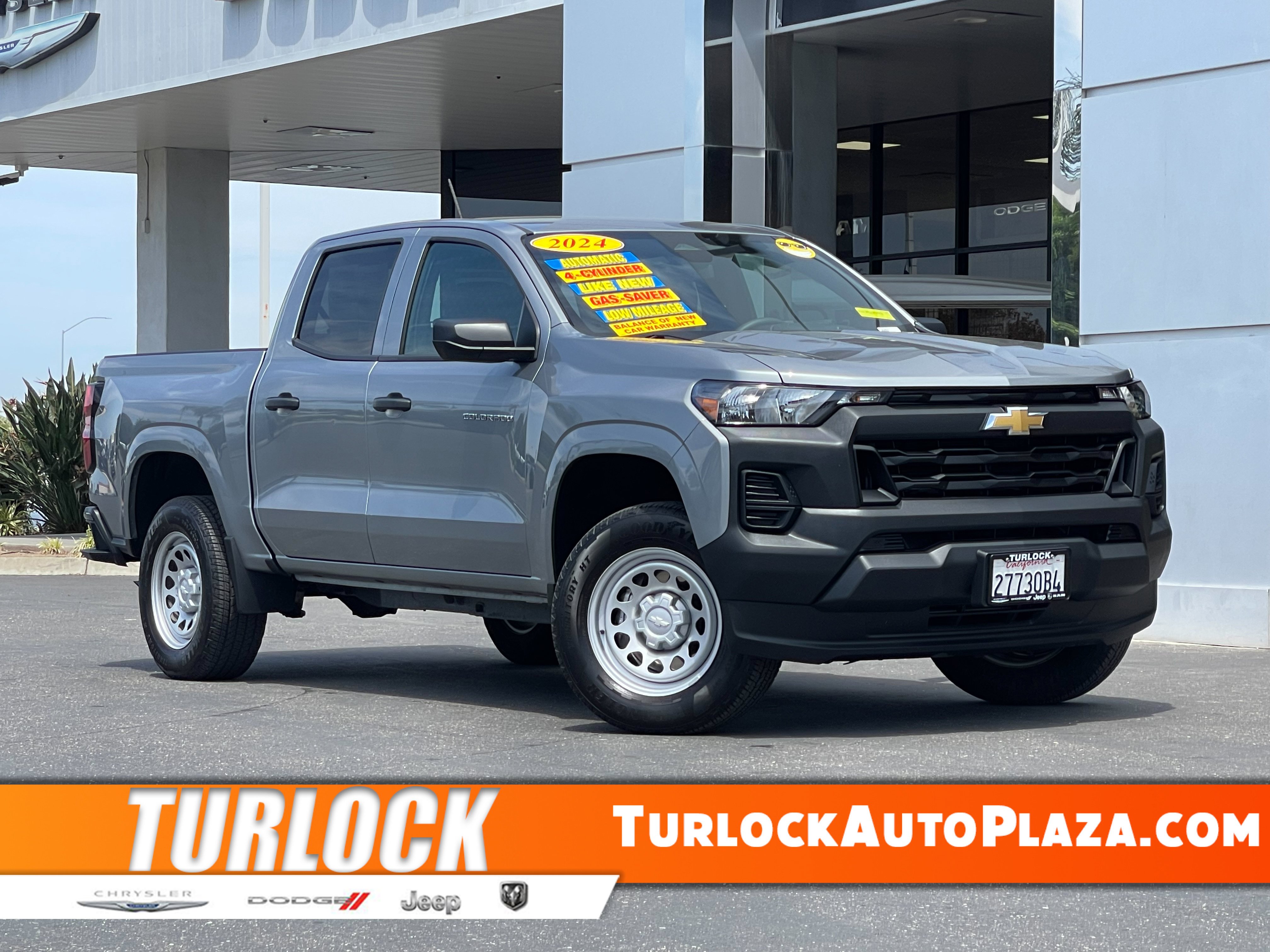 Gray 2024 Chevrolet Colorado Work Truck Crew Cab RWD Pickup Truck 4X2 8-Speed Automatic