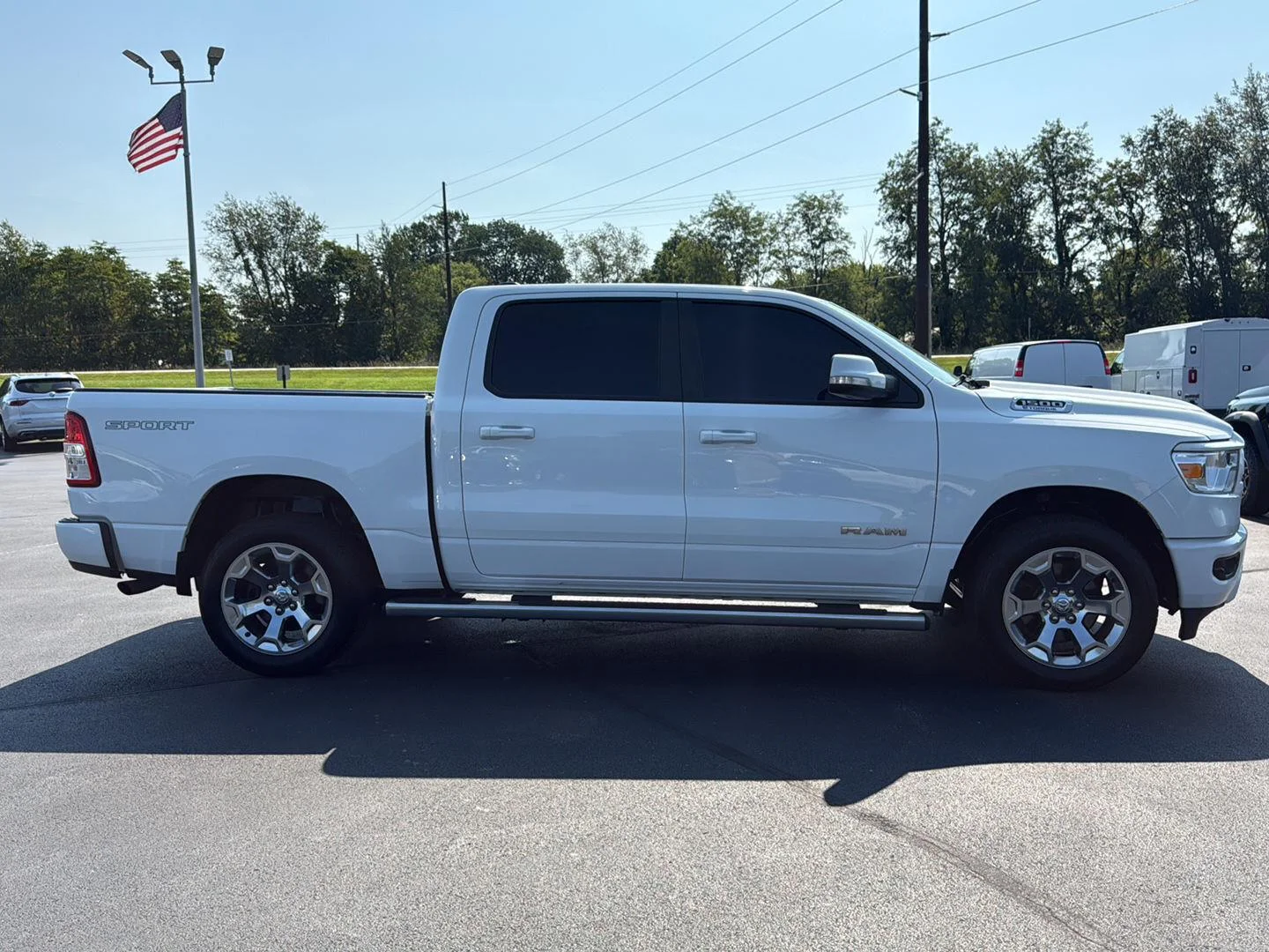 Used 2022 Bright White Clearcoat Ram Big Horn image 9