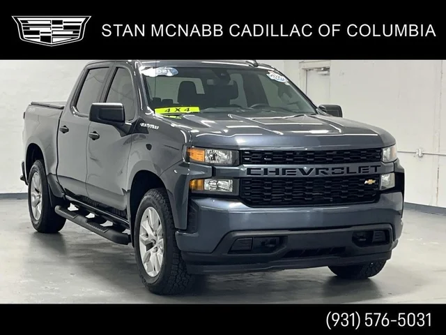 Certified Pre-Owned 2021 Chevrolet Silverado 1500 Custom Four Wheel Drive Crew Cab