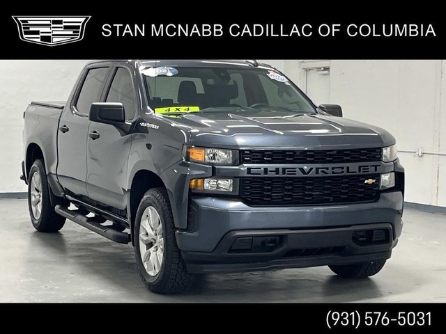 Certified Pre-Owned 2021 Chevrolet Silverado 1500 Custom Four Wheel Drive Crew Cab