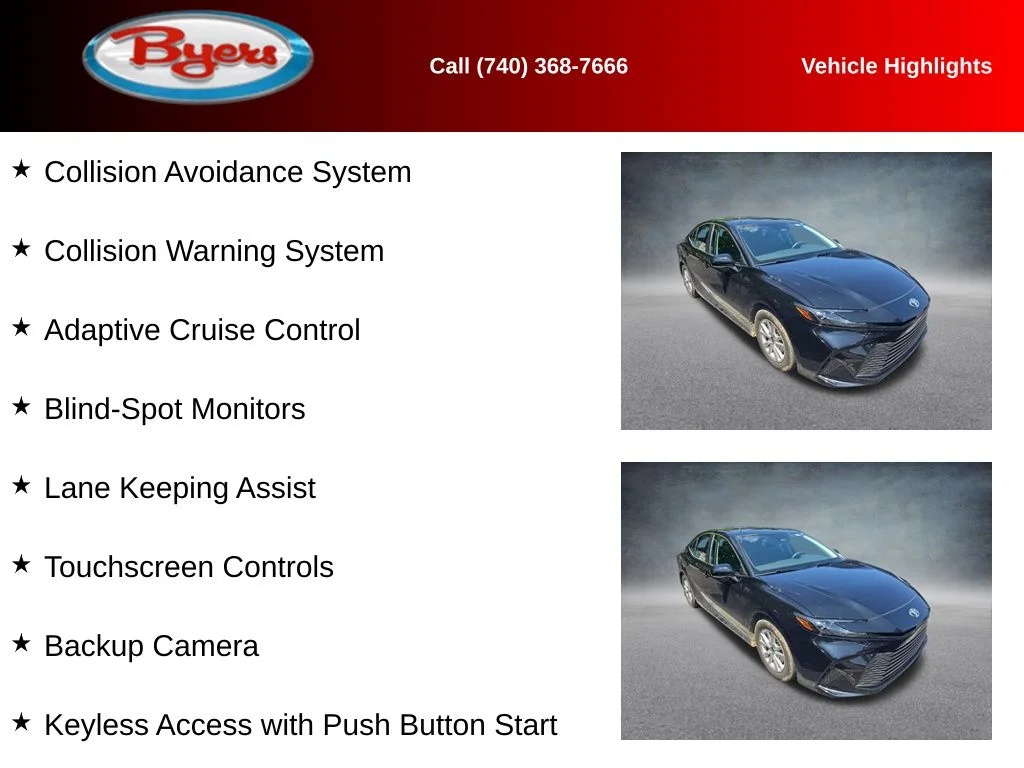 Used 2025 Black Toyota LE image 9