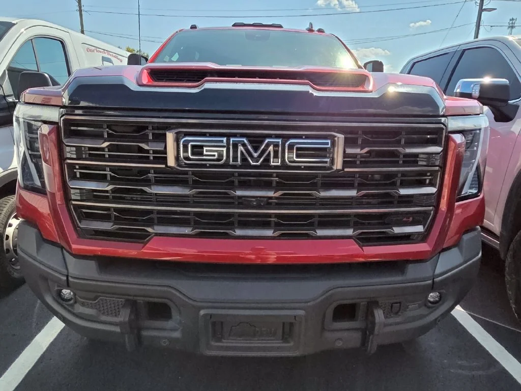 Used 2026 Volcanic Red Tintcoat GMC AT4X image 2