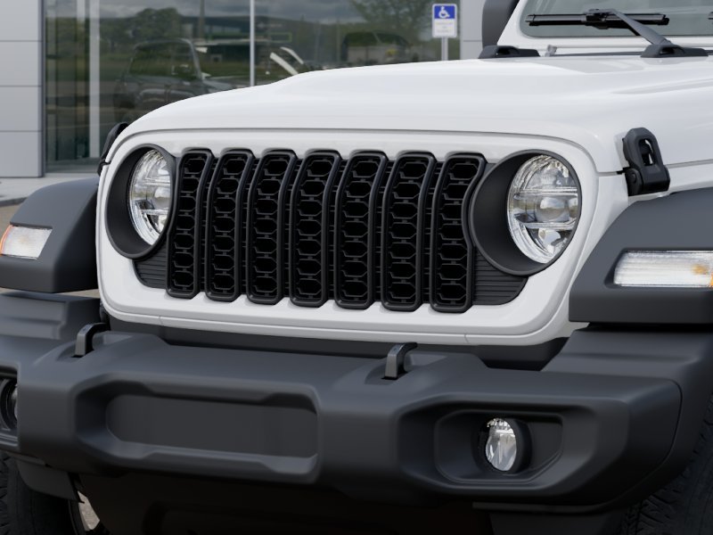 New 2026 Bright White Clear-Coat Exterior Paint Jeep Sport S image 46