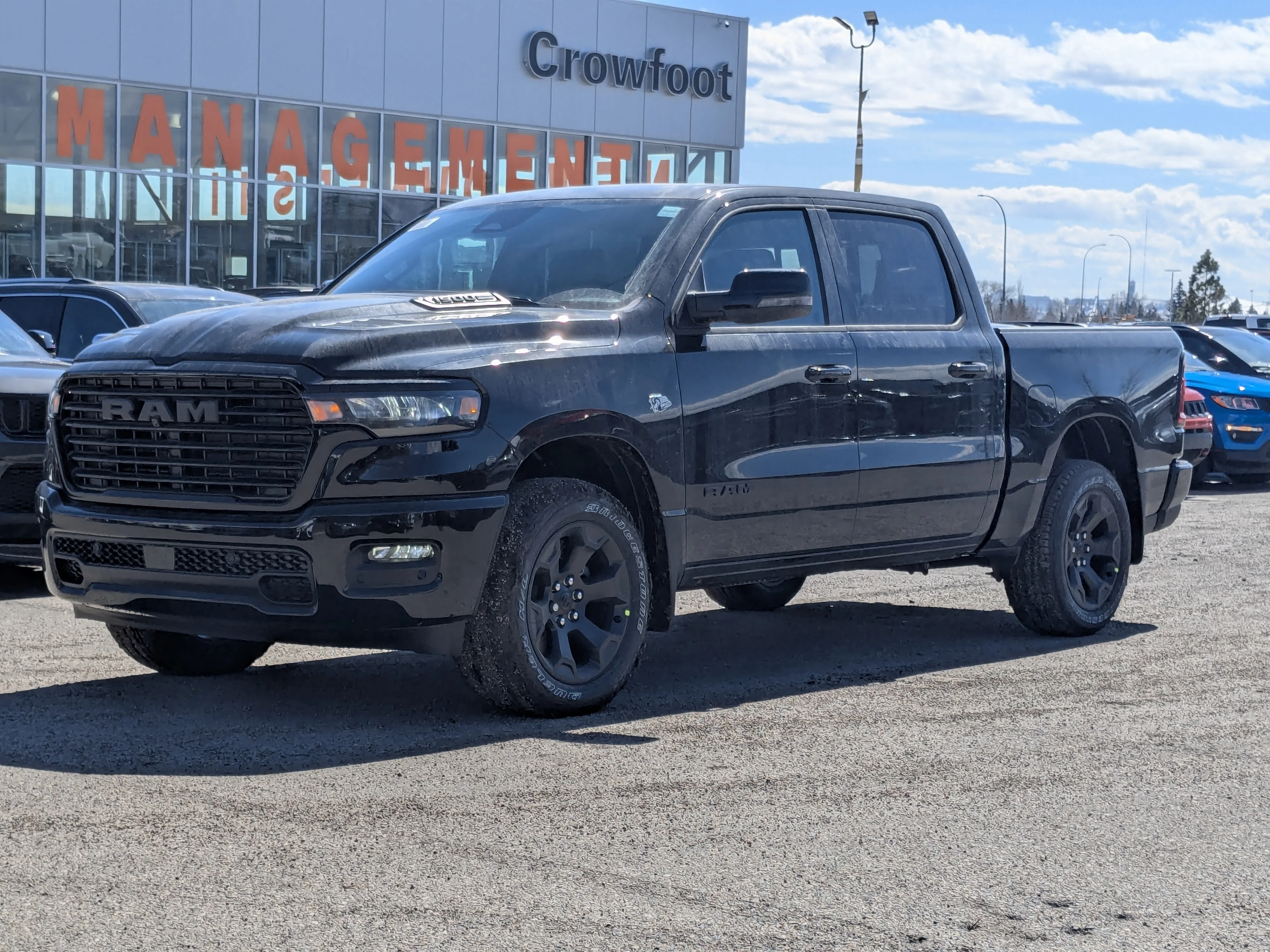 New 2026 Black RAM Sport - - Dual?Pane Panoramic Sunroof - Steel Sport Hood - Trailer Brake Control - 5.7L HEMI V8 eTor image 4