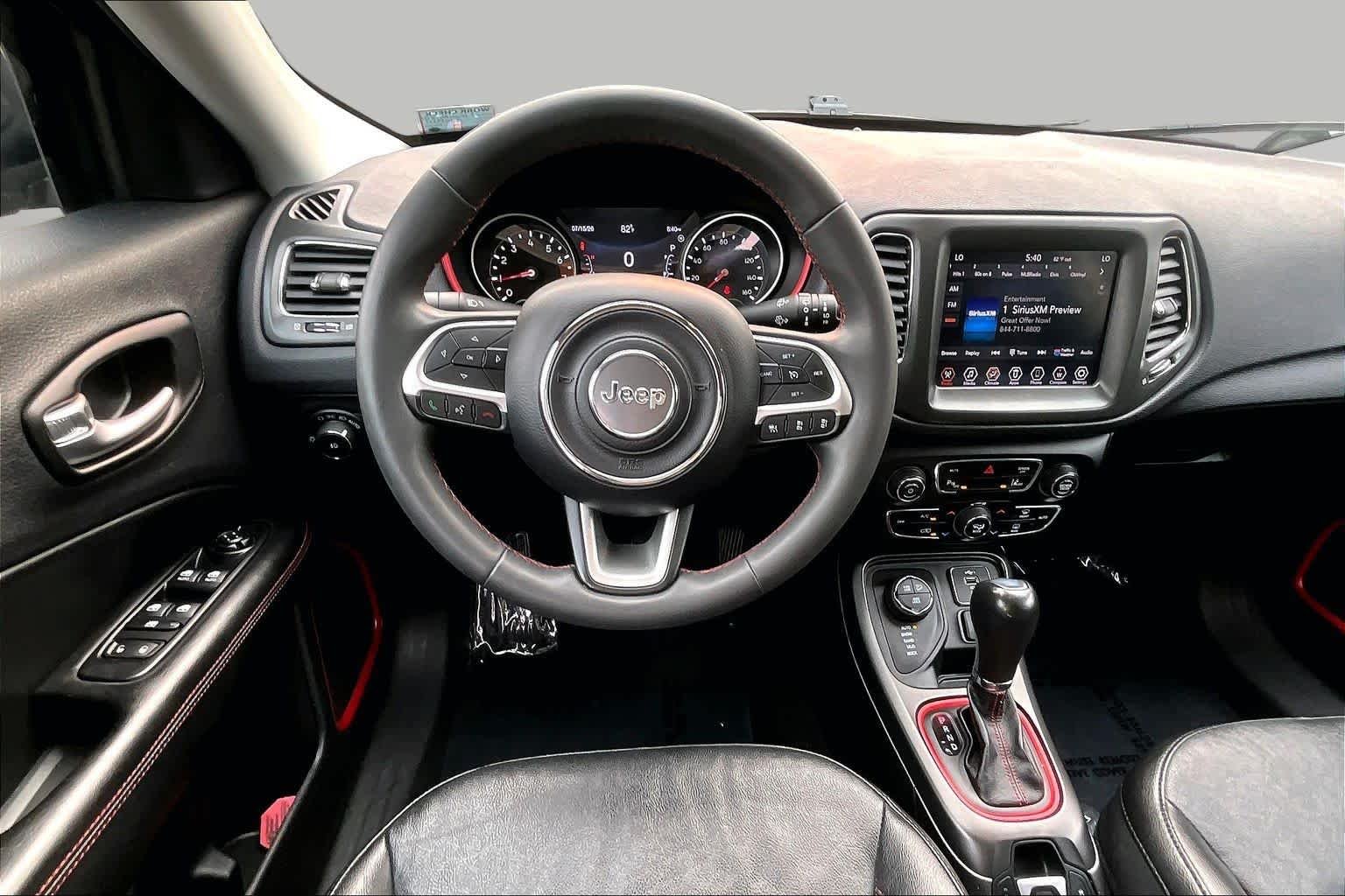Used 2021 Velvet Red Pearlcoat Jeep Trailhawk image 6