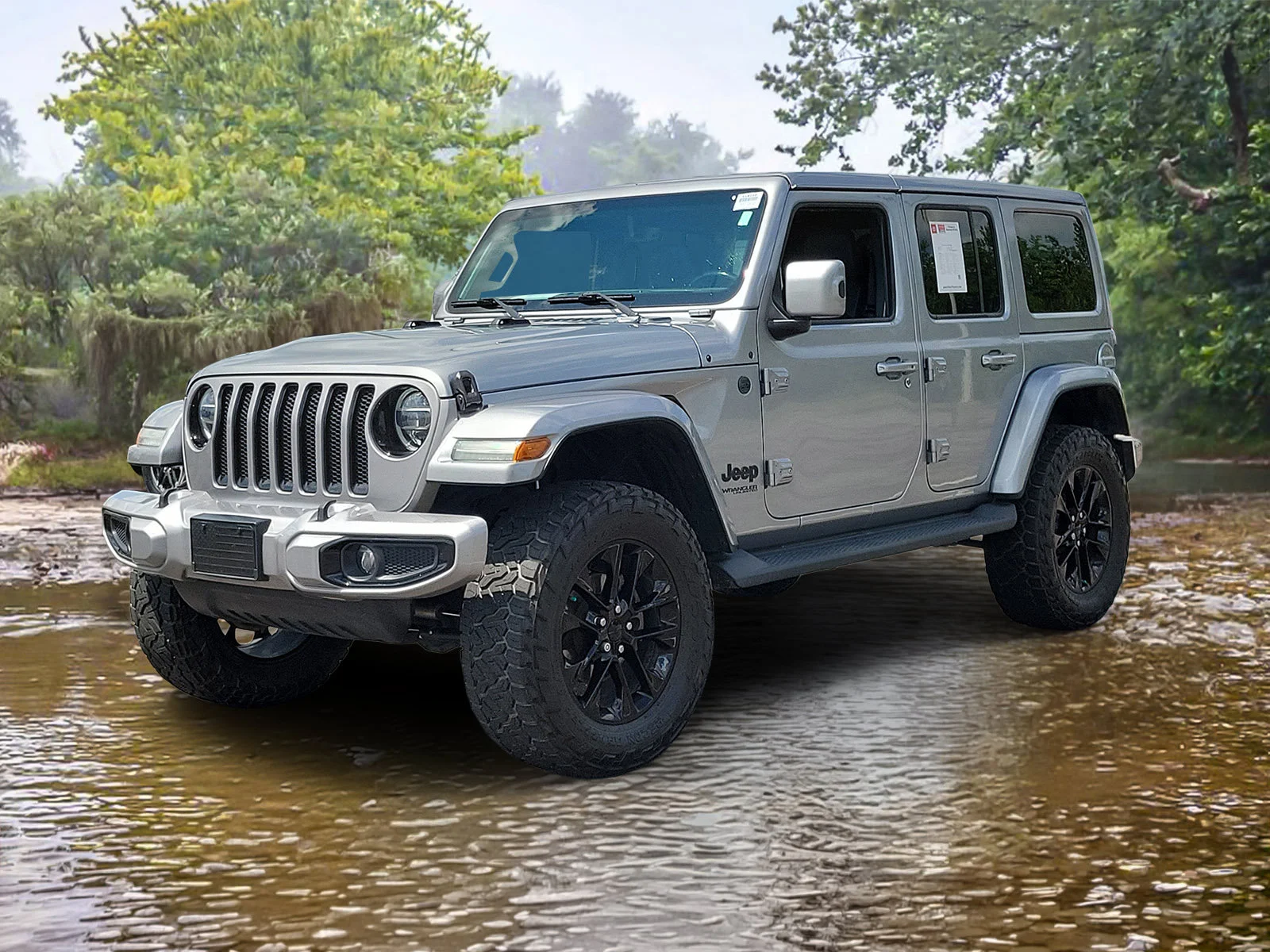Used 2021 Billet Silver Metallic Clear Coat Jeep High Altitude image 32