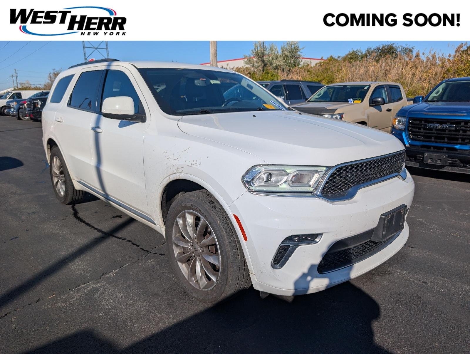 Used 2021 White Knuckle Clearcoat Dodge SXT Plus image 1
