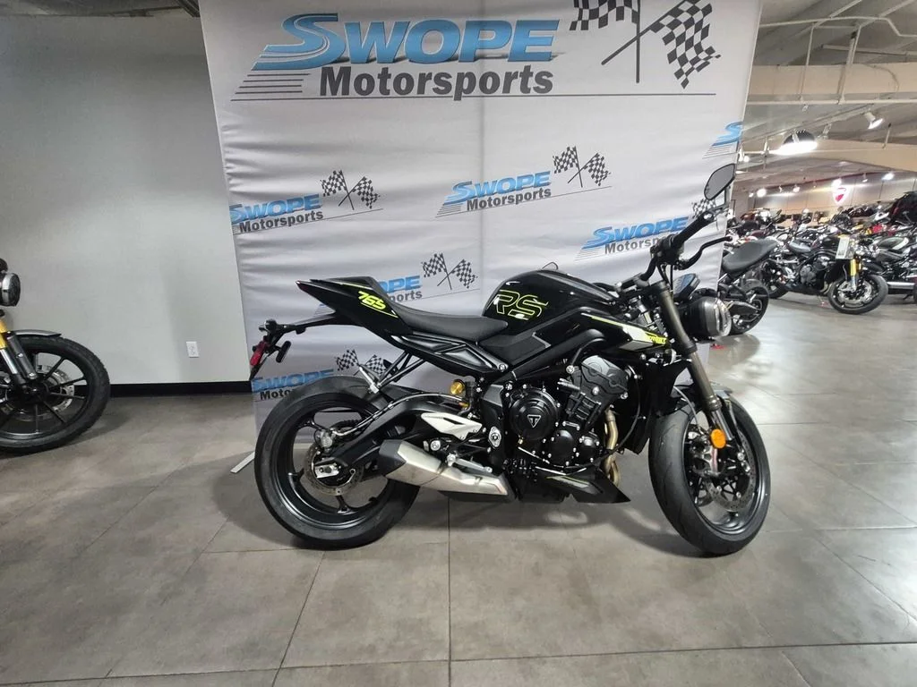 New 2025 Triumph Street Triple 765 RS Phantom Black in
