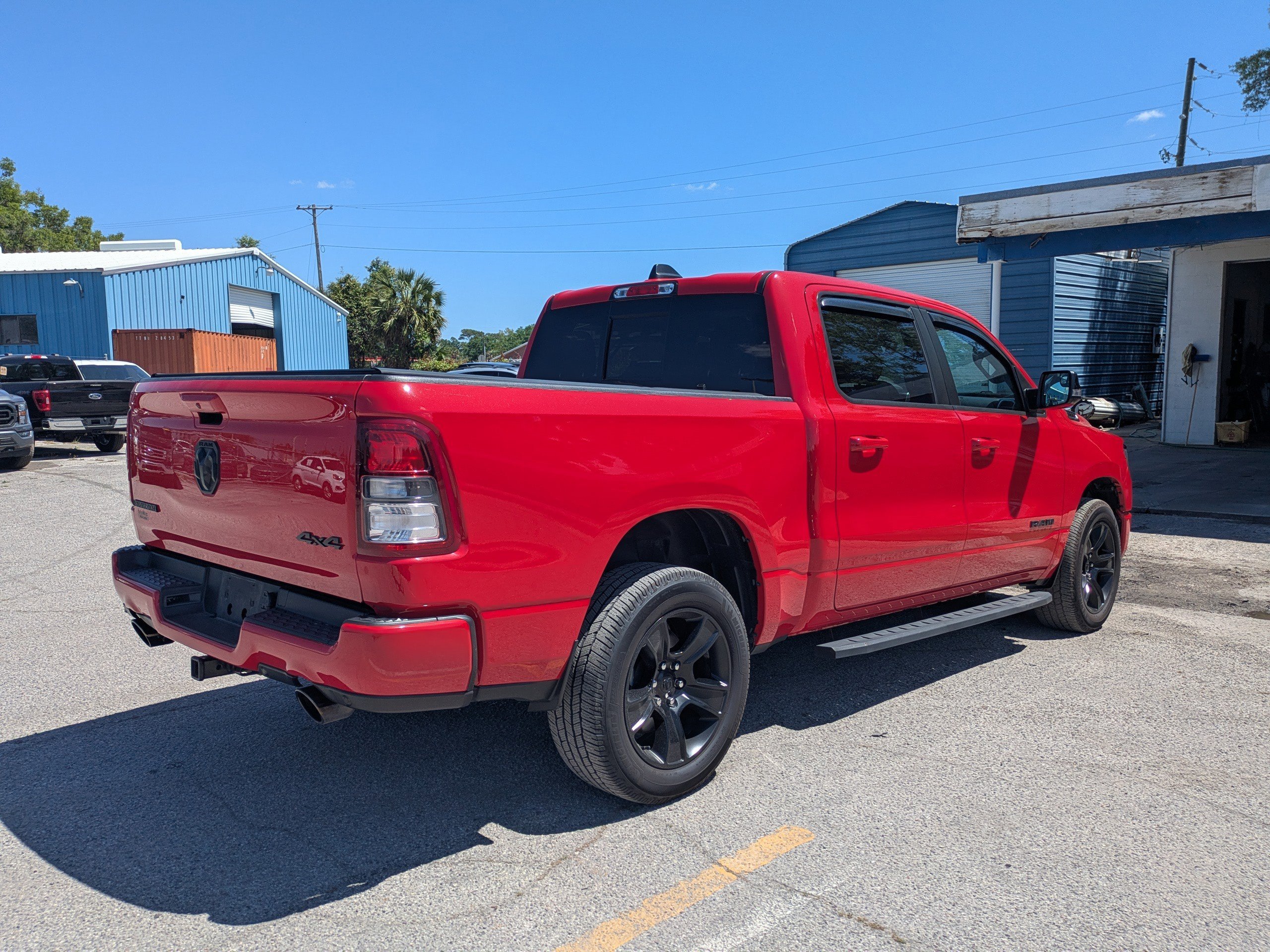 Used 2022 Flame Red Clearcoat Ram Big Horn image 4