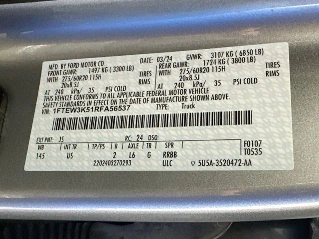 Certified Pre-Owned 2024 Ford F-150 XLT