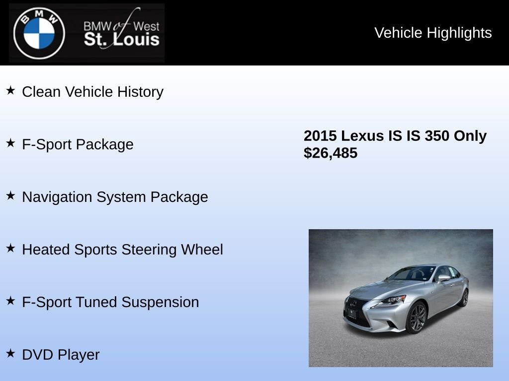 Used 2015 Silver Lexus 350 image 8
