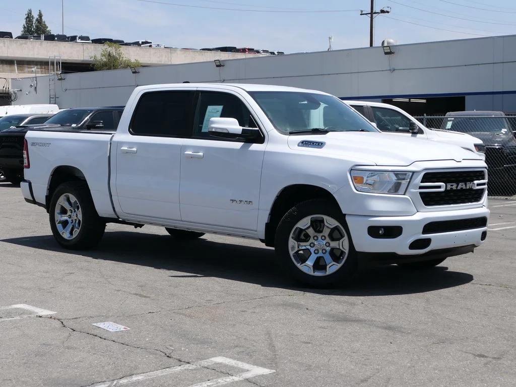 Used 2022 Bright White Clear Coat Ram Big Horn image 1
