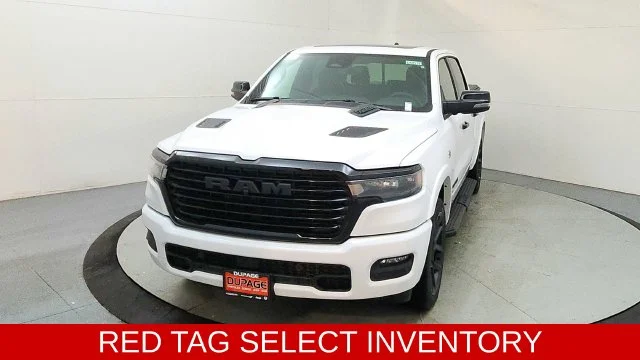 New 2026 Bright White Clear-Coat Exterior Paint RAM Laramie image 2