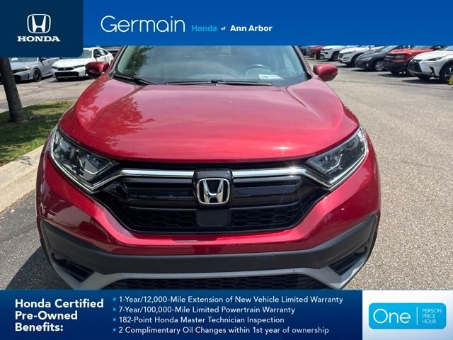Certified Used 2021 Radiant Red Metallic Honda AWD EX-L image 2