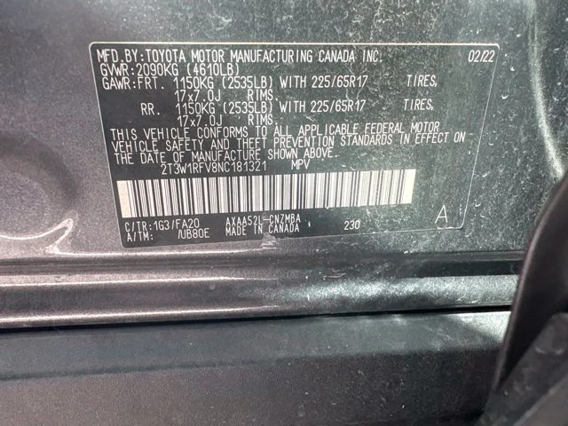 Used 2022 Gray Toyota XLE image 6