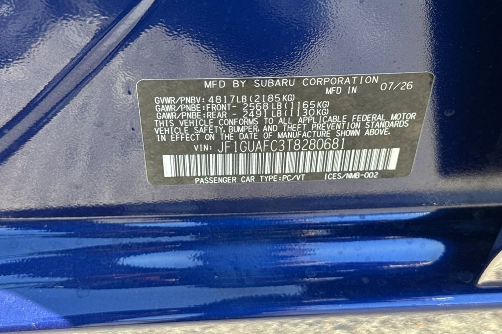 New 2026 SAPPHIRE BLUE PEARL Subaru Sport image 35