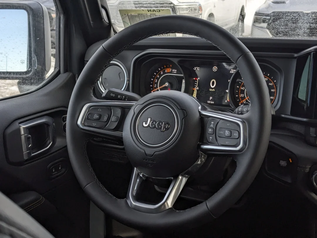 New 2026 Dark blue Jeep Sahara - - 4x4 - McKinley Leather - Body-Color Top - Alpine Audio - Technology Group & More! image 15