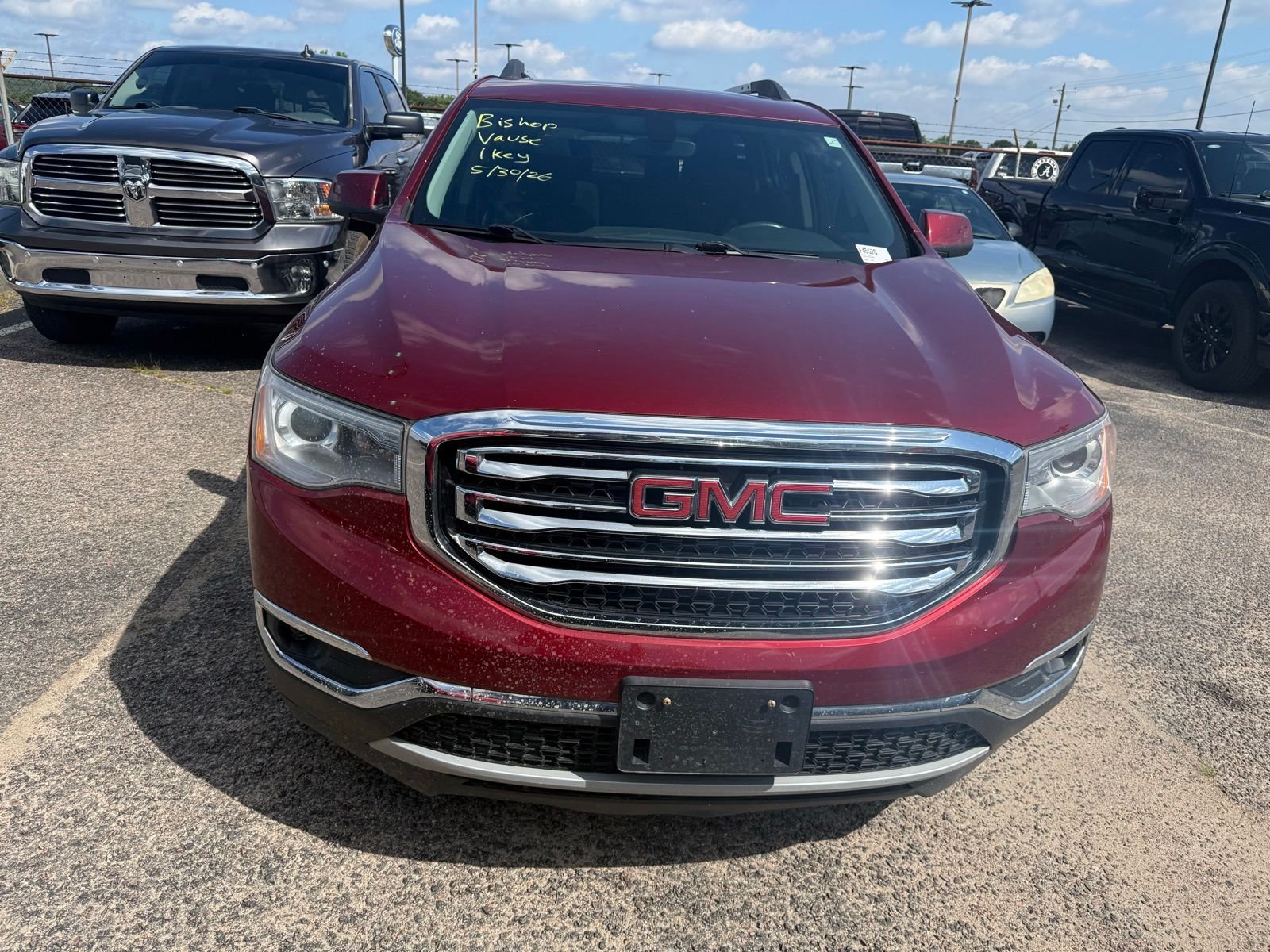 Used 2017 GMC Acadia SLE-2 with VIN 1GKKNSLA0HZ284008 for sale in Graniteville, SC