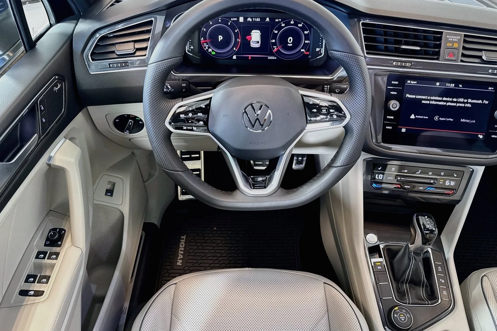 Used 2022 Atlantic Blue Metallic Volkswagen SEL R-Line image 21