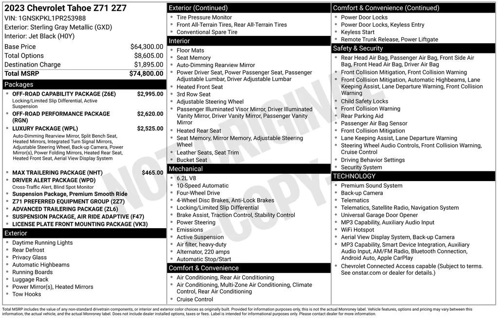 Used 2023 Sterling Gray Metallic Chevrolet Z71 image 7