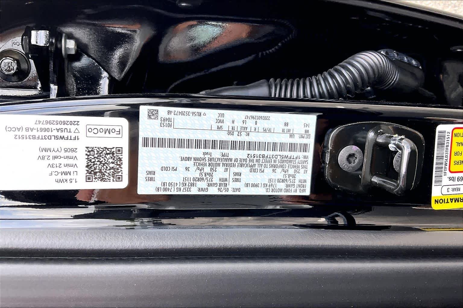 New 2026 Agate Black Metallic Ford Lariat® image 18