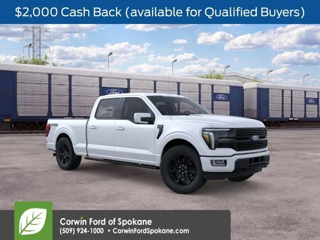 New 2026 Star White Metallic Tri-Coat Ford Platinum image 1