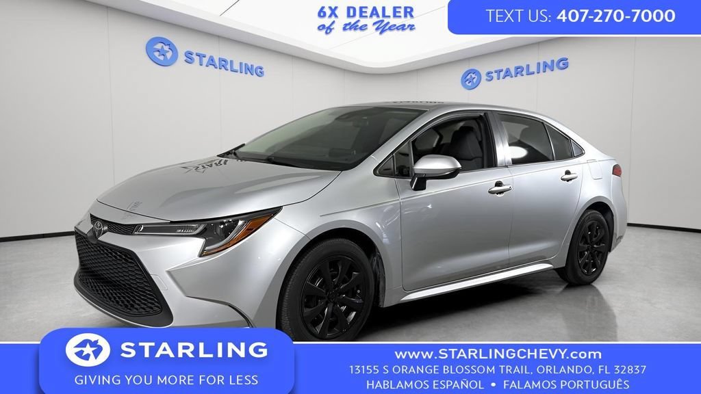 Used 2020 Silver Toyota LE image 1
