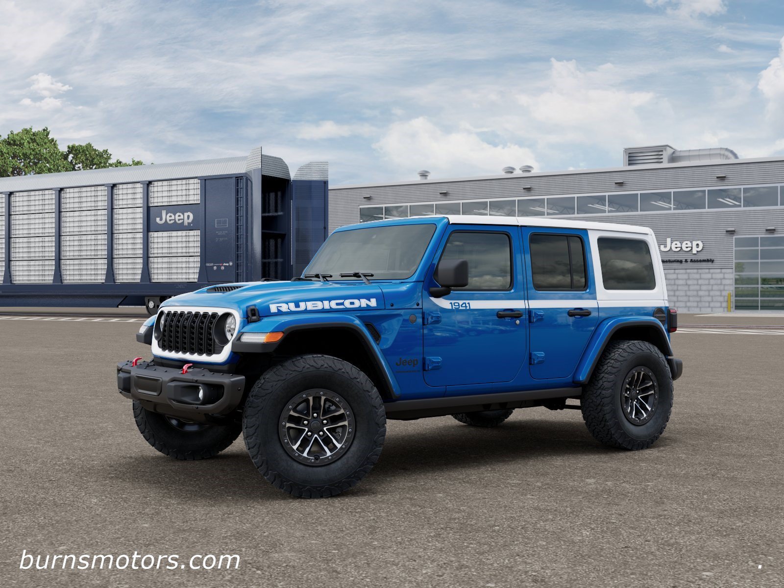 New 2026 Hydro Blue Pearl-Coat Exterior Paint Jeep Rubicon X 4-Door image 2
