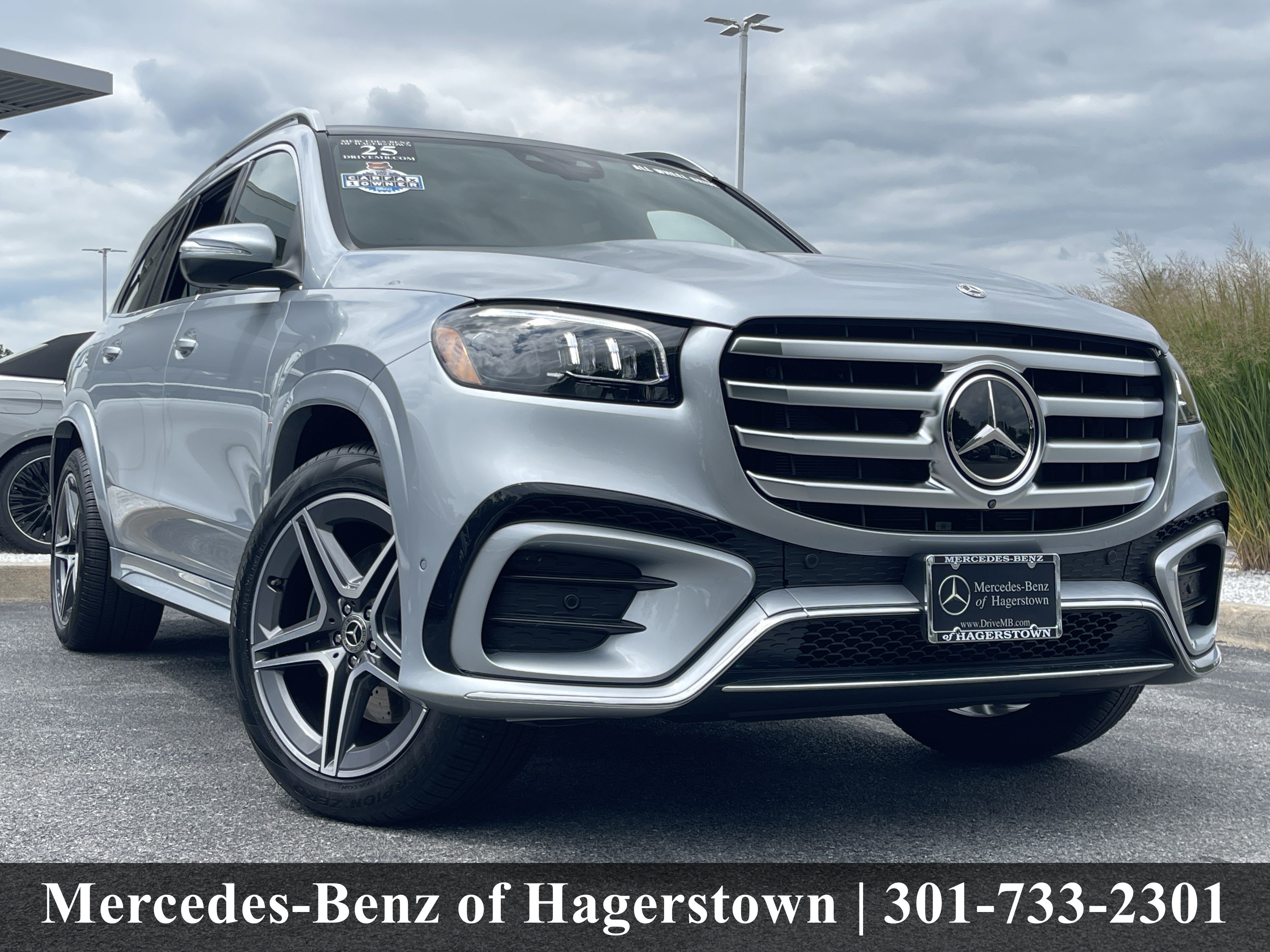 Certified Used 2025 Cirrus Silver Metallic Mercedes-Benz GLS 450 4MATIC® SUV image 1